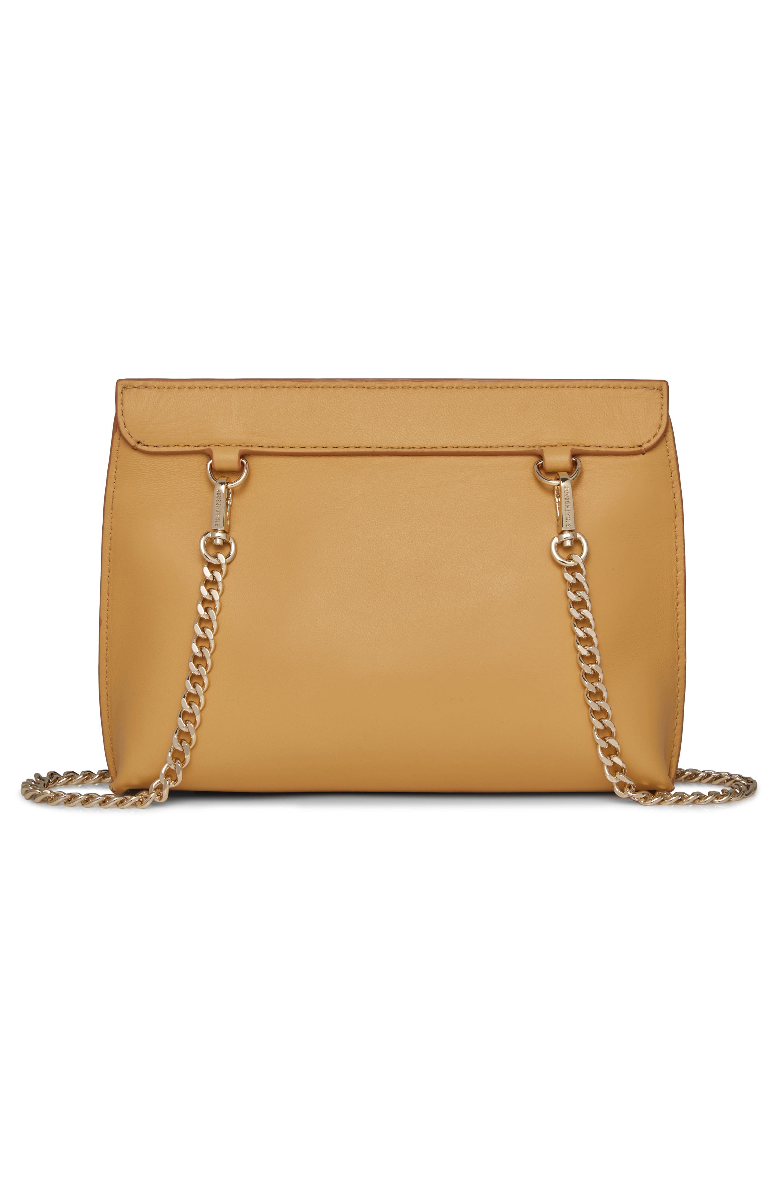 Strathberry Mini Stylist Leather Crossbody Bag, Alternate, color, Brulee