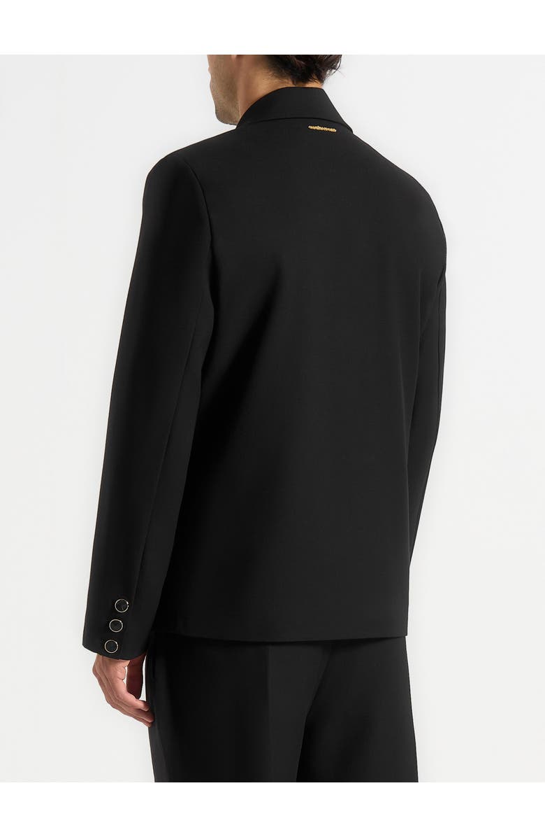 Manière De Voir Didier Double Breasted Tailored Suit Jacket, Alternate, color, Black