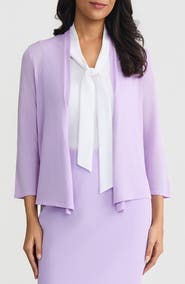 KASPER Self Edge Open Front Cardigan