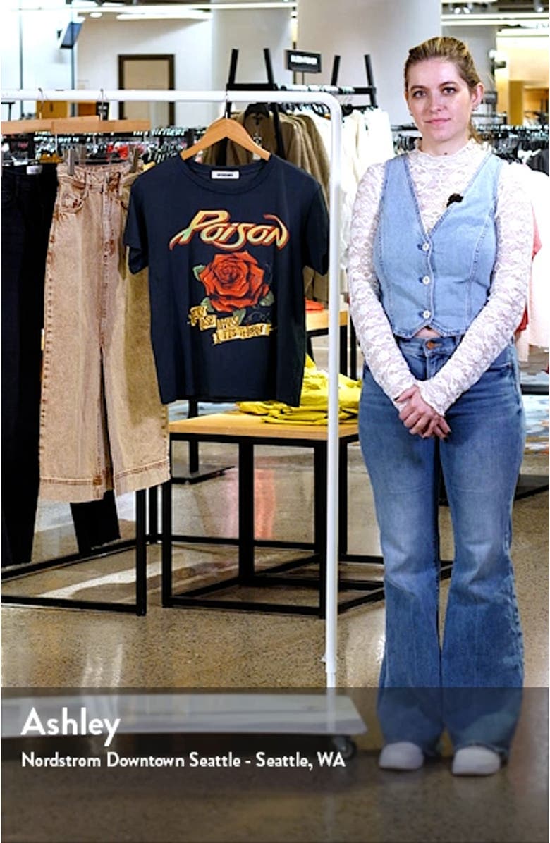 Poison Every Rose Cotton Graphic T-Shirt, sales video thumbnail