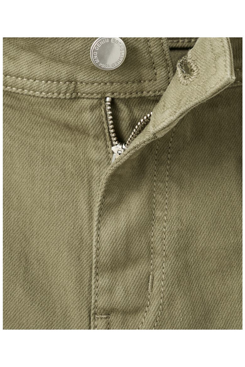 Jessie Patch Pocket Wide Leg Jeans, Alternate, color, KHAKI GREEN
