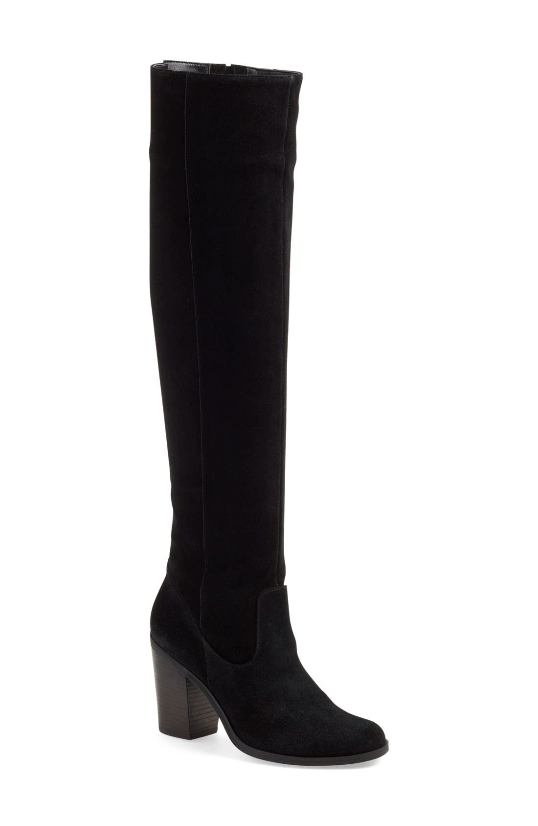 Steve Madden 'Eternul' Over the Knee Block Heel Boot, Main, color, 