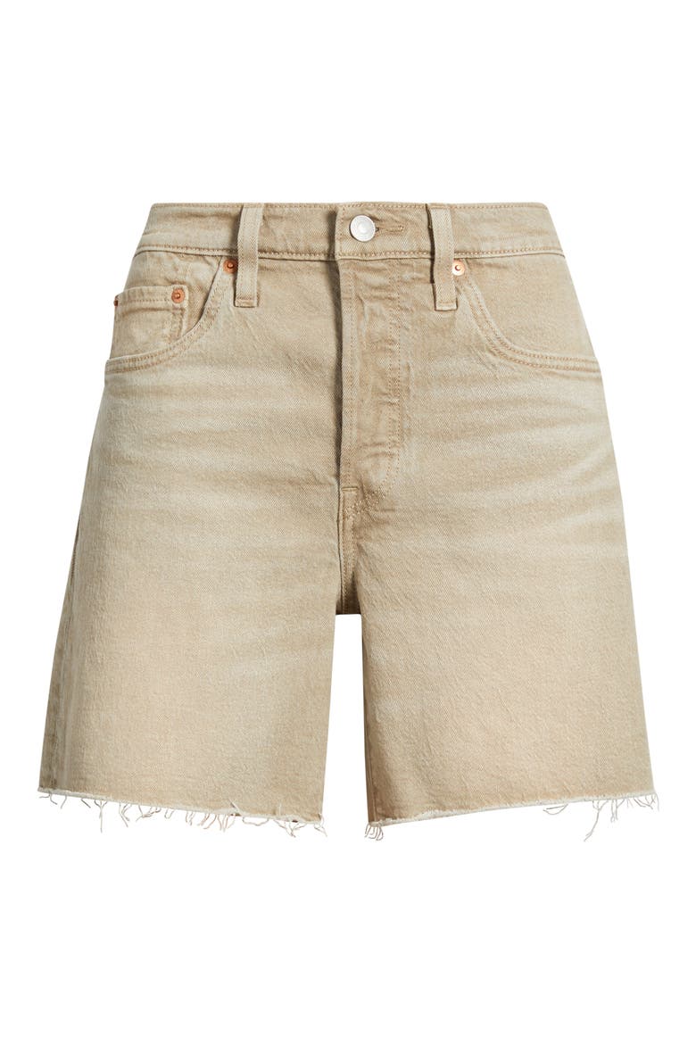 501® High Waist Mid Thigh Denim Cutoff Shorts, Alternate, color, CHIPPED WINTER TWIG