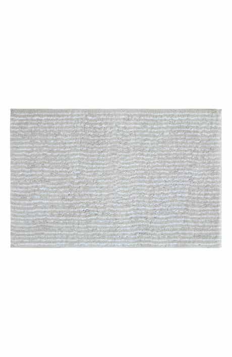 HOMESPUN Pinstripe Cotton Bath Mat