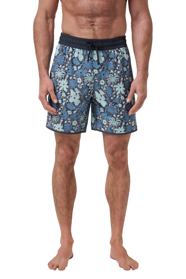 Canoe Cruise Swim Trunks, Main, color, HEATHER GREY