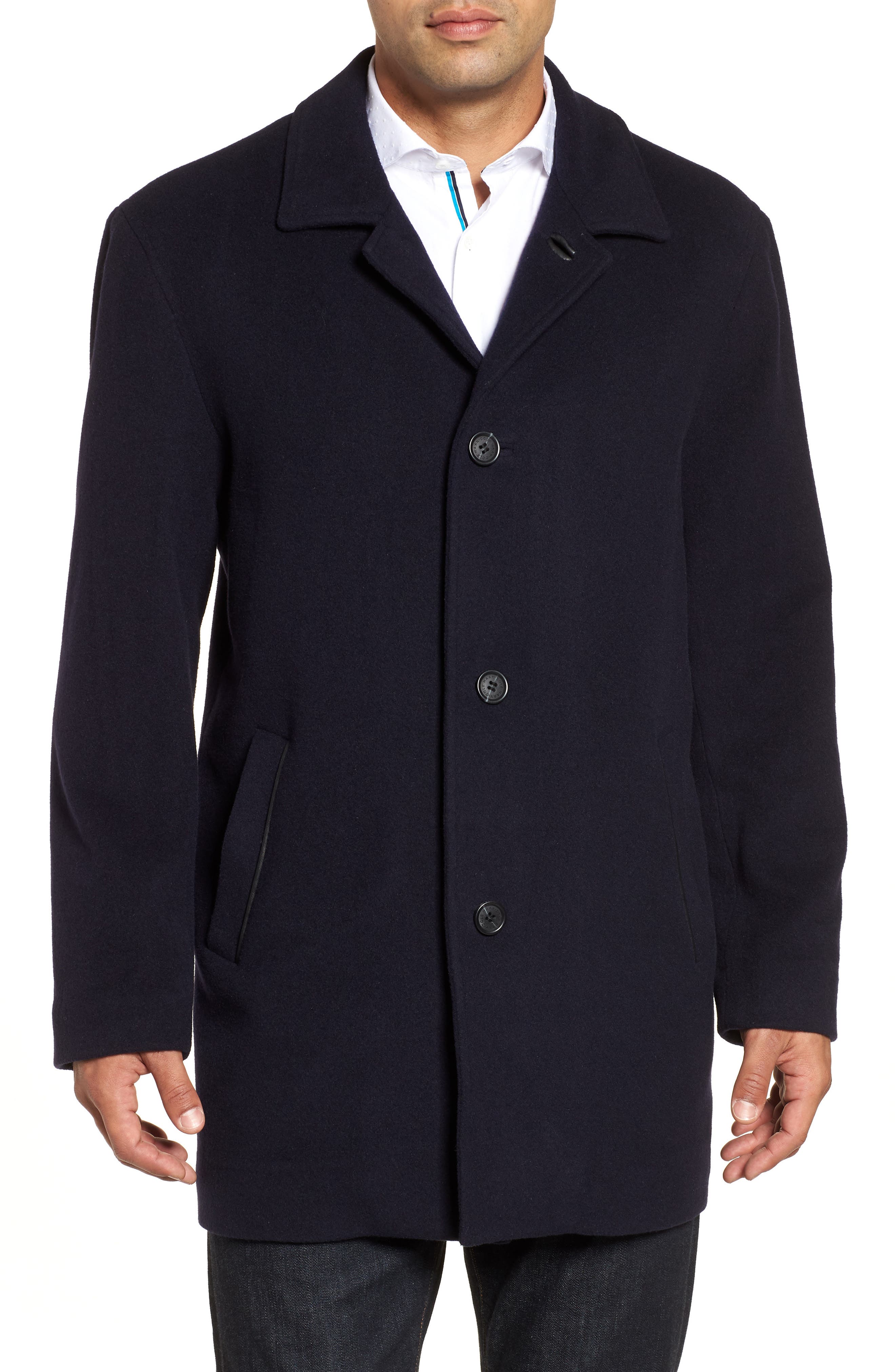 Cole Haan Wool Blend Overcoat