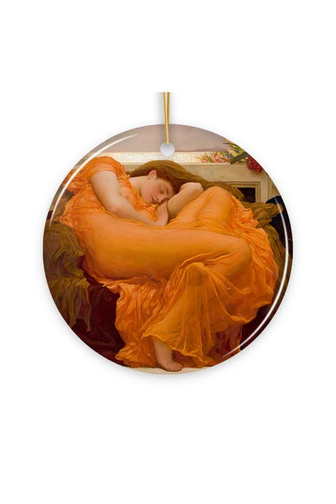 Flaming June Painting Ceramic Ornament