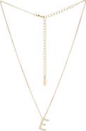 Ettika Crystal Initial Pendant Necklace