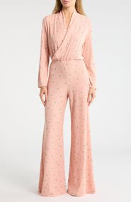 GO COUTURE Surplice V-Neck Long Sleeve Jumpsuit