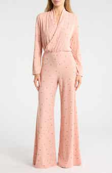 GO COUTURE Surplice V-Neck Long Sleeve Jumpsuit