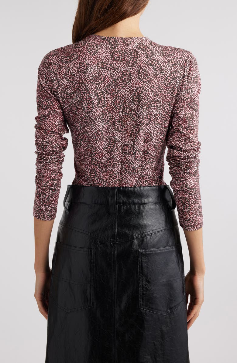 Isabel Marant Étoile Lyss Abstract Print Top, Alternate, color, Antik Pink/ Black