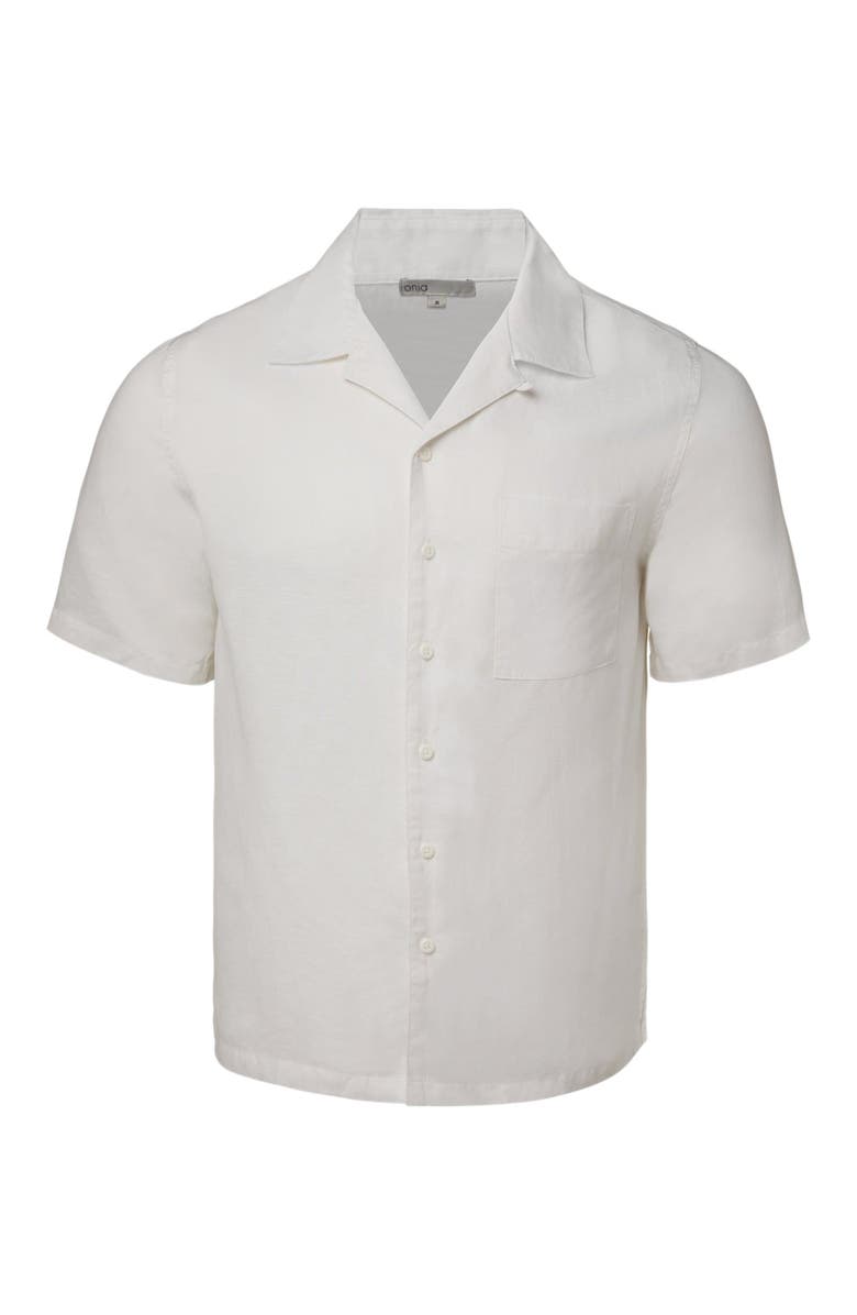 Onia Air Linen Convertible Vacation Shirt, Alternate, color,