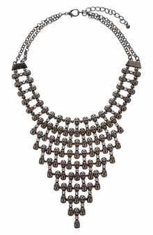 EYE CANDY LOS ANGELES Skull Statement Necklace