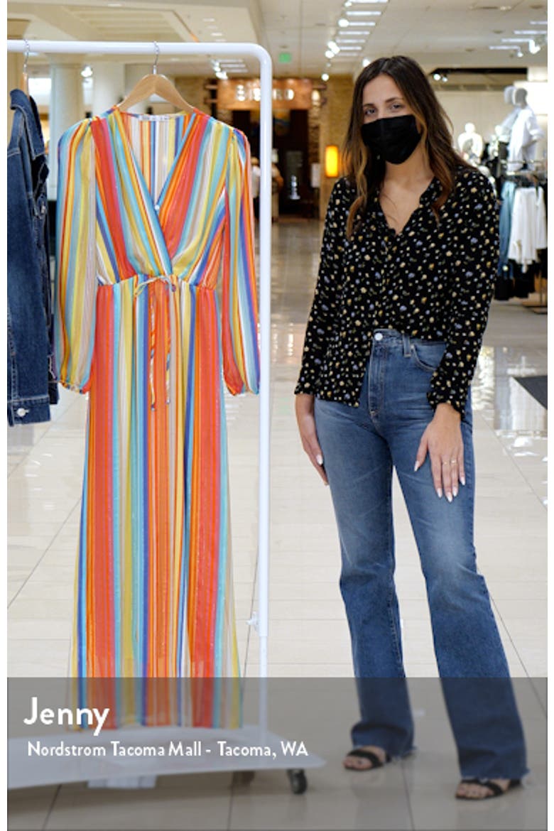 Rainbow Long Sleeve Maxi Dress video