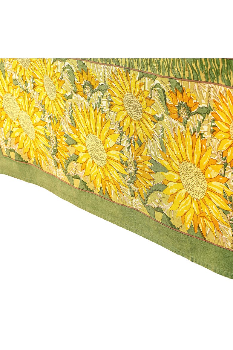 Sunflower Tablecloth, Alternate, color, Yellow/Green 59" x 59"