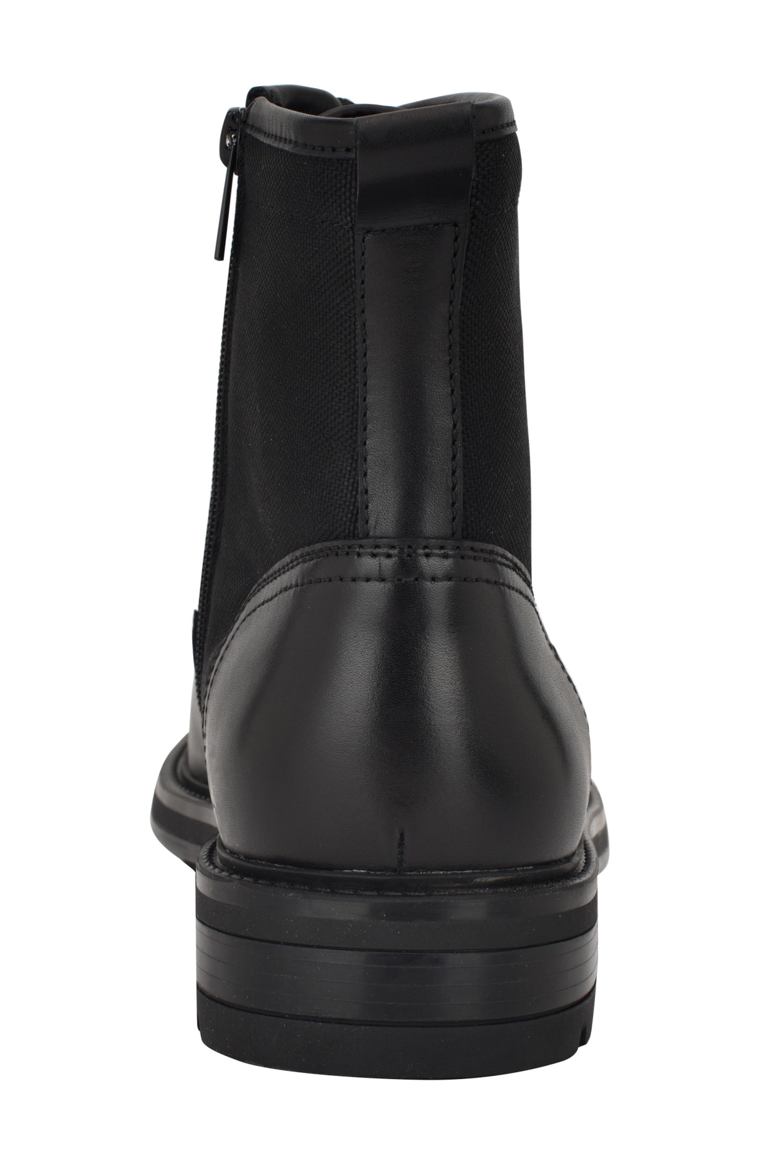 Calvin Klein Domly Lace-Up Cap Toe Boot, Alternate, color, 