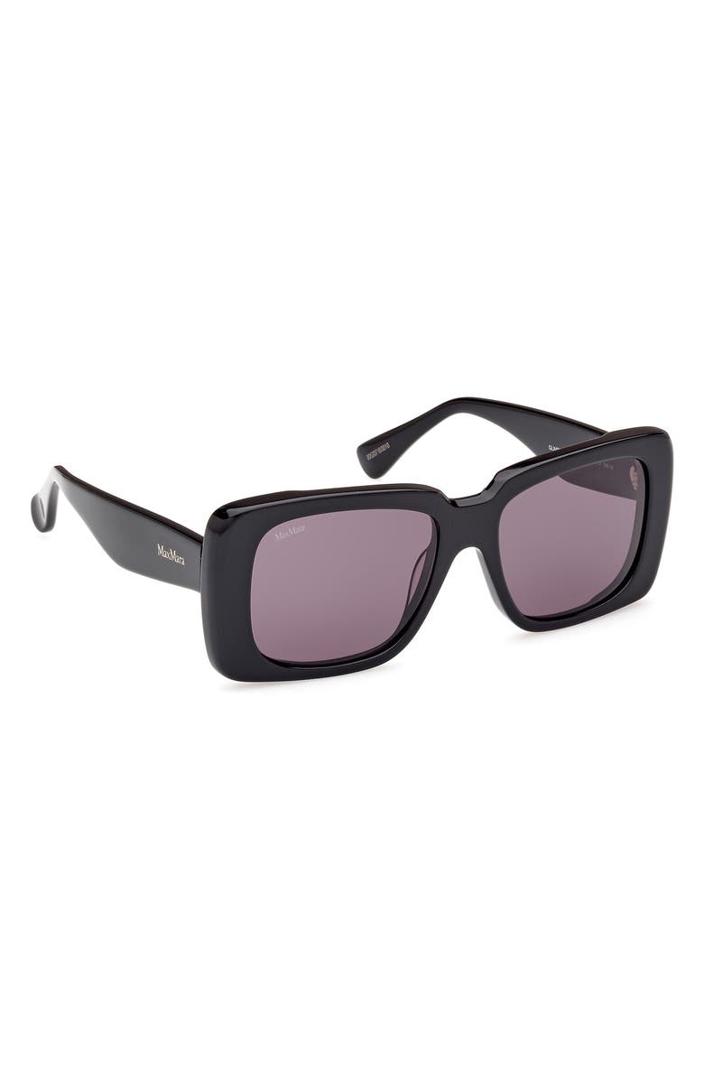 Max Mara 53mm Rectangular Sunglasses, Alternate, color, 