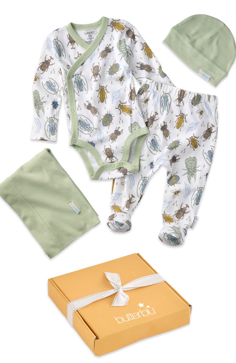 BUTTERBLU Take Me Home 4-Piece Baby Gift Set, Main, color, Little Bugger