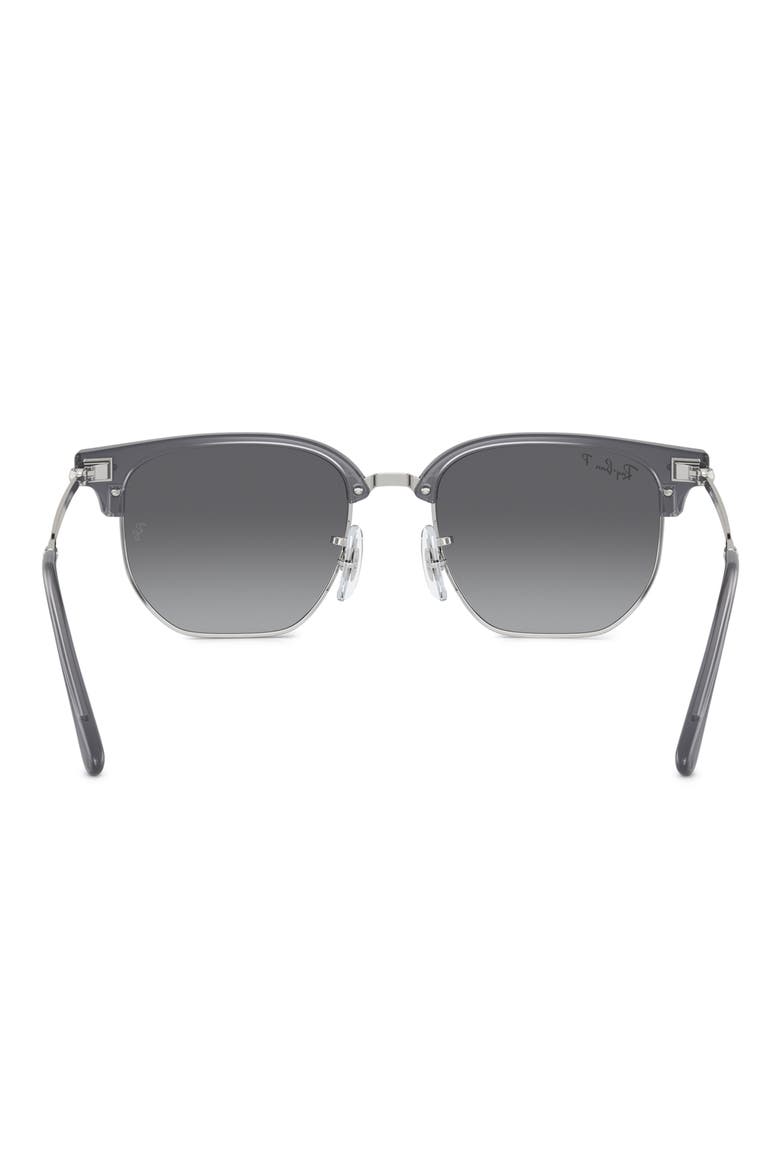 Kids' New Clubmaster Junior 47mm Gradient Polarized Irregular Sunglasses, Alternate, color, GREY GRADIENT