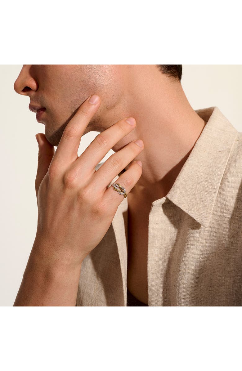John Hardy Love Knot Ring, 3.6mm, Alternate, color, Silver/Gold