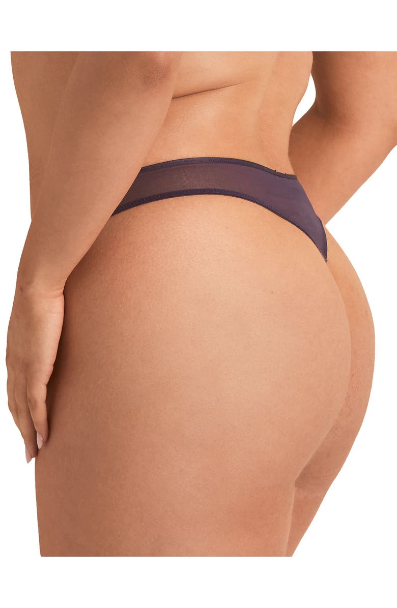 Adore Me Cam Thong Panties, Alternate, color, Dark Purple