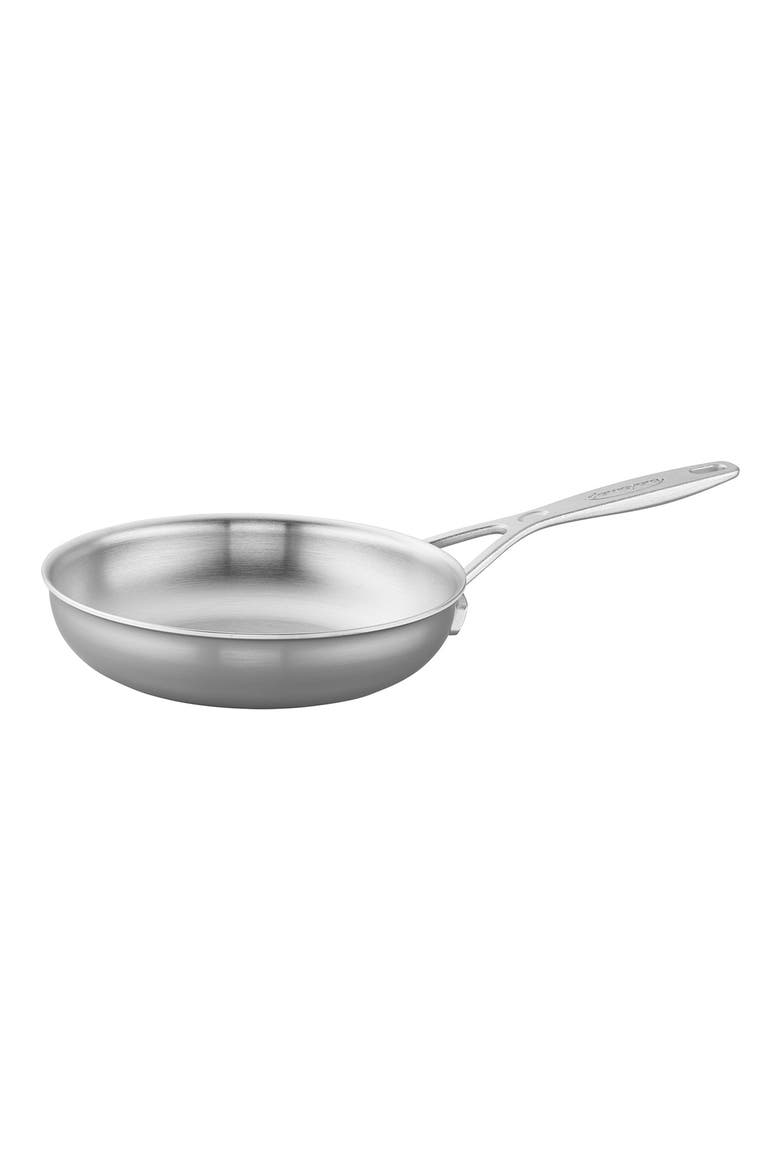 Industry 5-Ply 8-Inch Stainless Steel Fry Pan, Main, color, STAINLESS STEEL