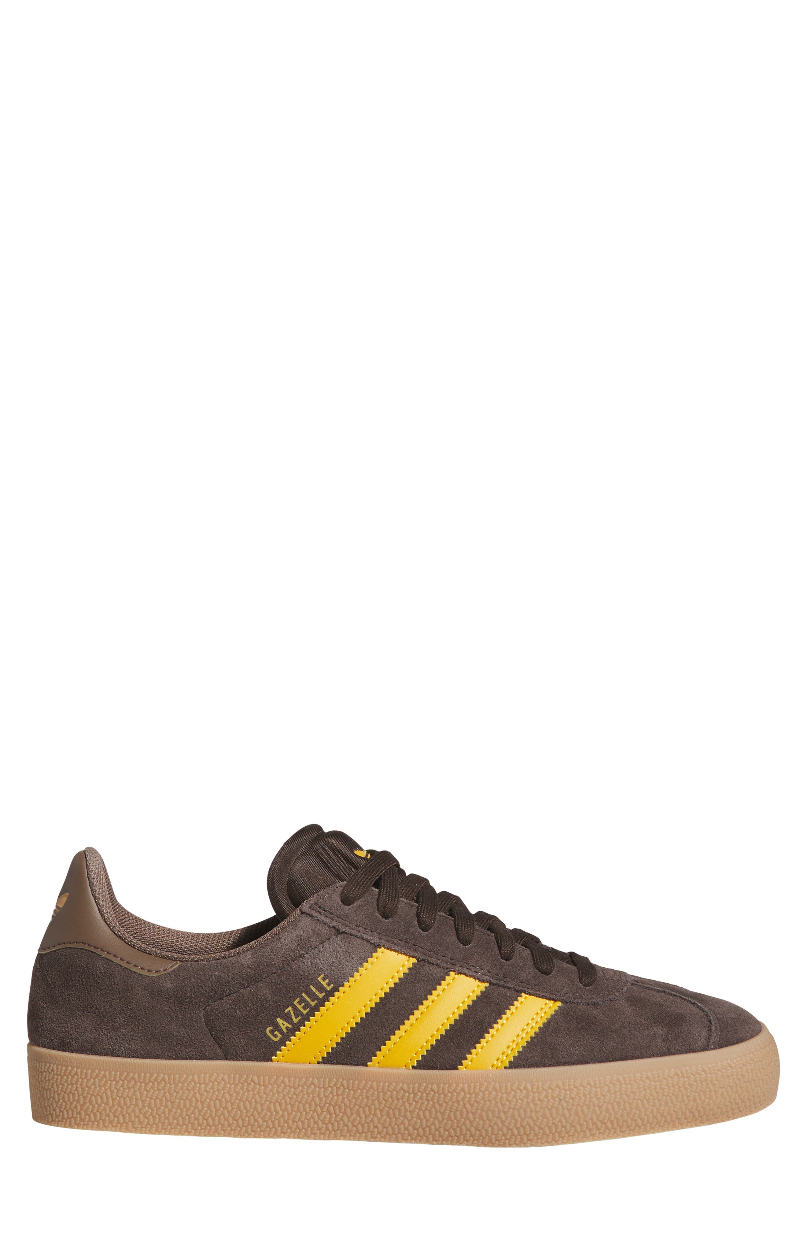 adidas Gender Inclusive Gazelle ADV Skate Shoe, Alternate, color, Dark Brown