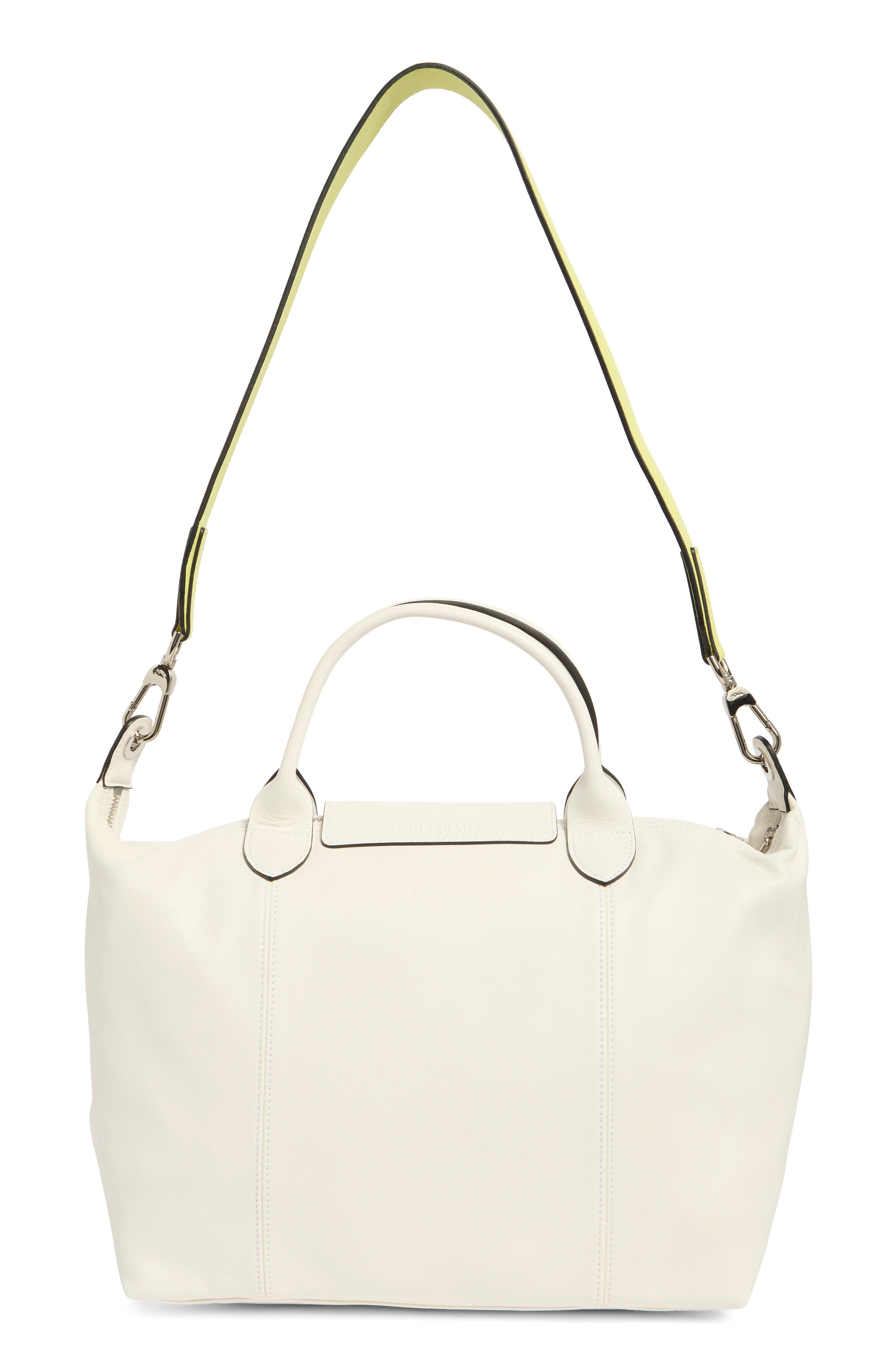 Longchamp Le Pliage Medium Crossbody Bag, Alternate, color, White
