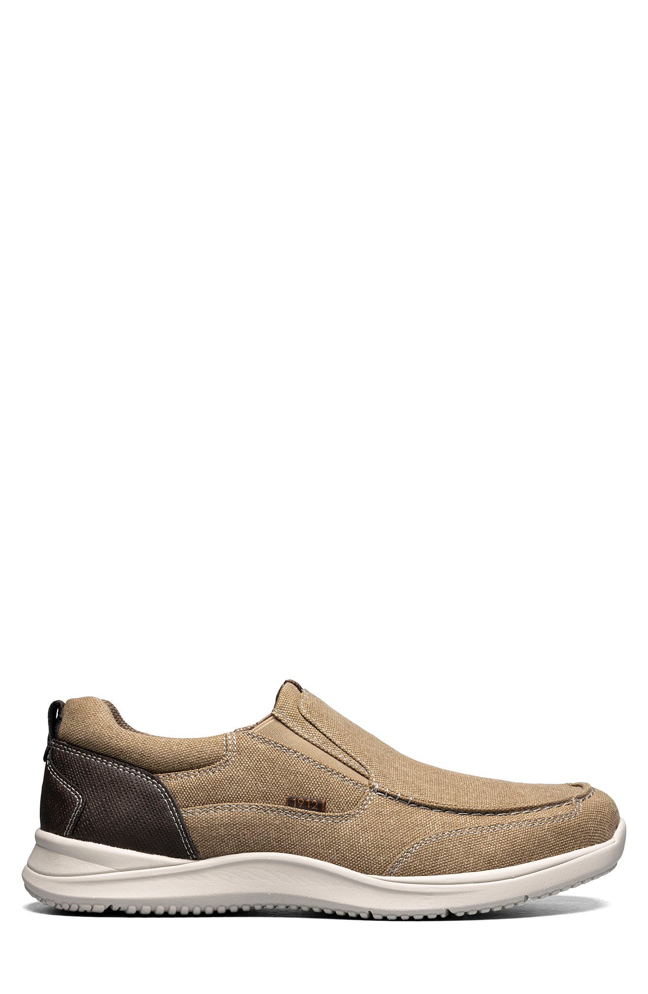 NUNN BUSH Conway Canvas Moc Toe Slip-On Sneaker - Wide Width Available, Alternate, color, 