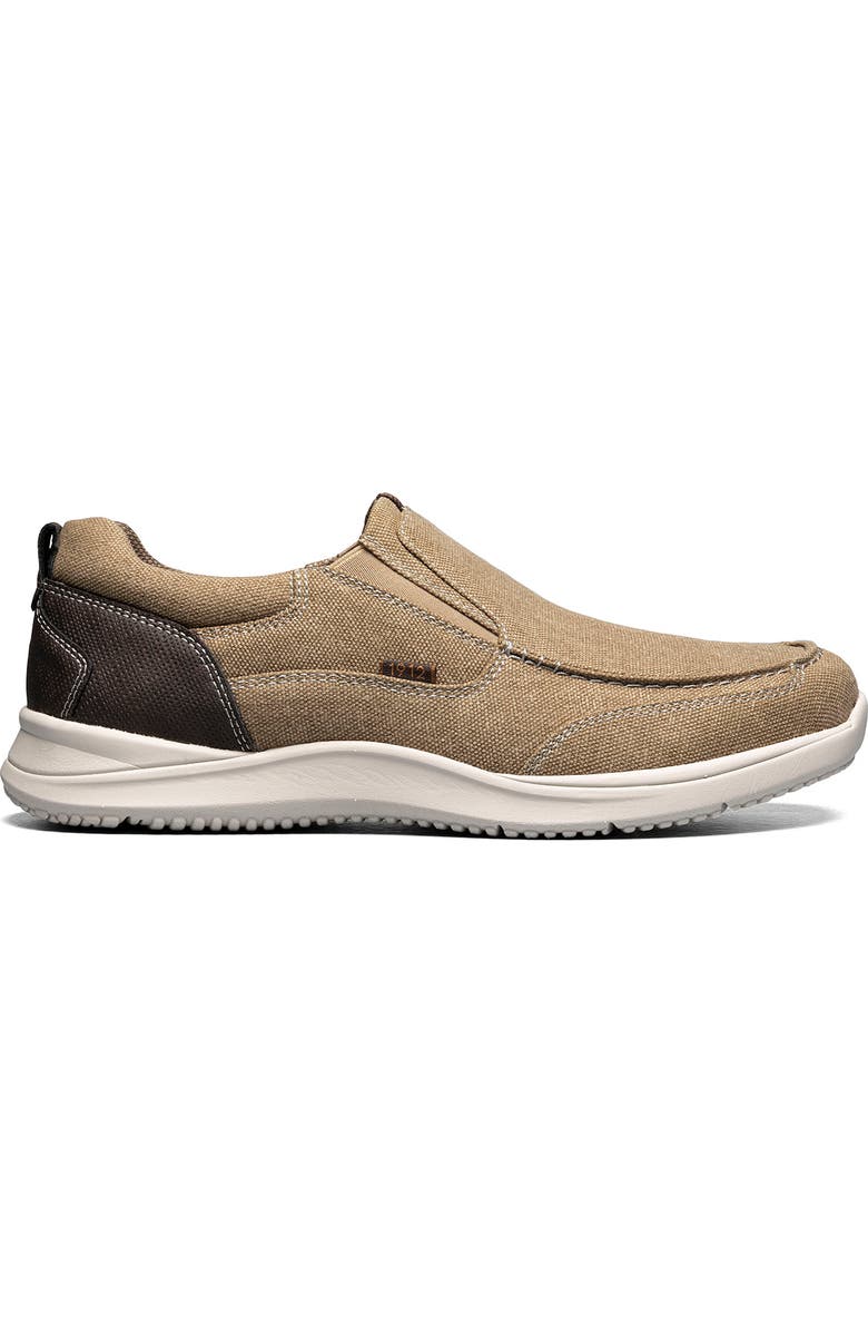 NUNN BUSH Conway Canvas Moc Toe Slip-On Sneaker - Wide Width Available, Alternate, color,