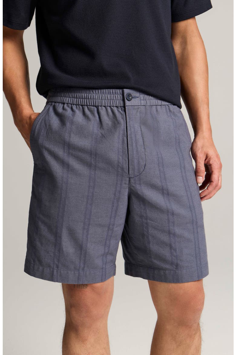 Cove Stripe Cotton & Hemp Shorts, Alternate, color, NEUE BLUE
