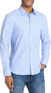 CONSTRUCT Slim Fit Ditsy Floral Recycled 4-Way Stretch Performance Long Sleeve Shirt