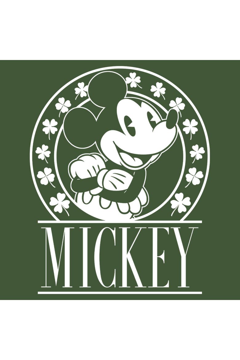 Men's St. Patrick's Day Shamrock Circle T-Shirt, Alternate, color, Moss