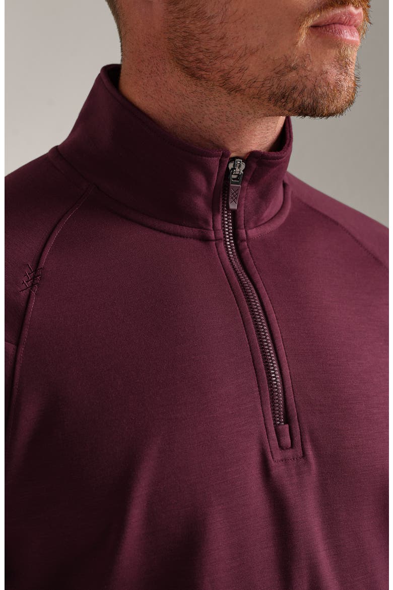 Dreamstate Quarter Zip Pullover, Alternate, color, BORDEAUX RED