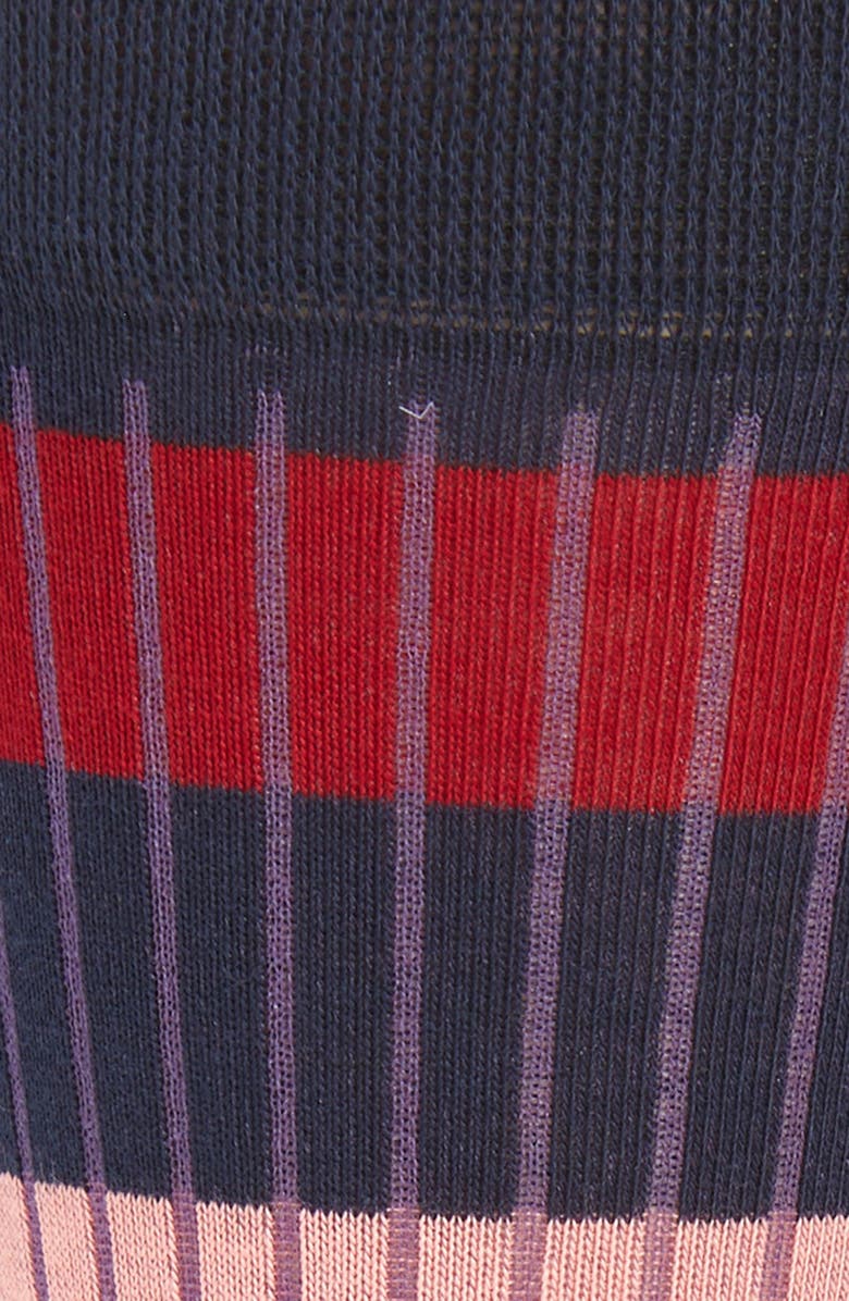 Paul Smith Errol Stripe Cotton Blend Crew Socks, Alternate, color, 