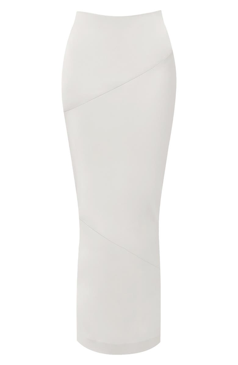 HOUSE OF CB Colette Satin Skirt, Alternate, color, Ivory