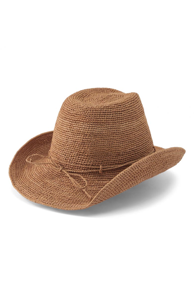 Helen Kaminski Belen Raffia Western Hat, Alternate, color,