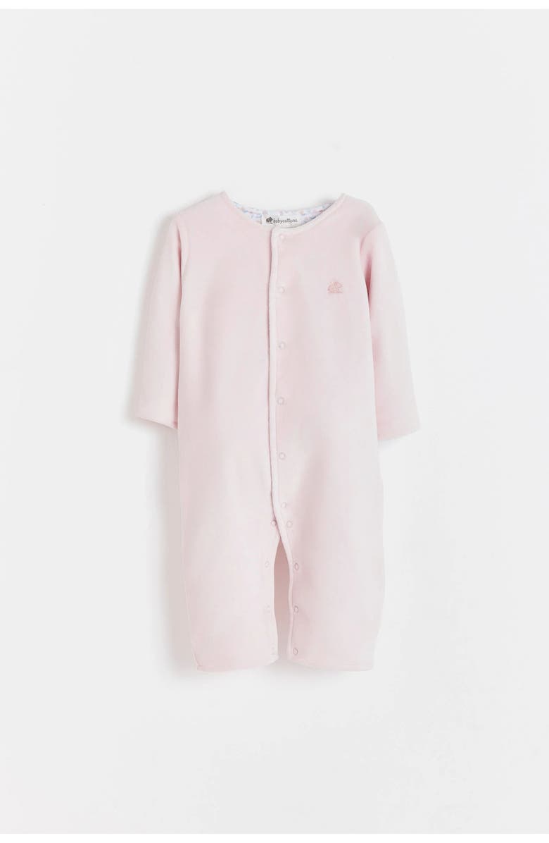 Babycottons Caramel Plush Coverall for Infant, Main, color, Pink