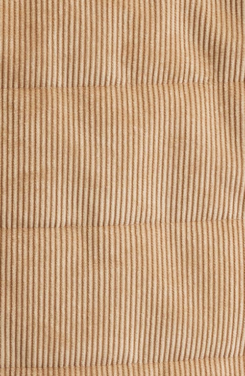 Save The Duck Magnus Water Repellent Corduroy Shirt Jacket In Brown