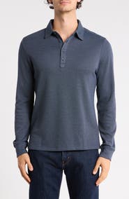 Robert Barakett Griffin Long Sleeve Knit Polo