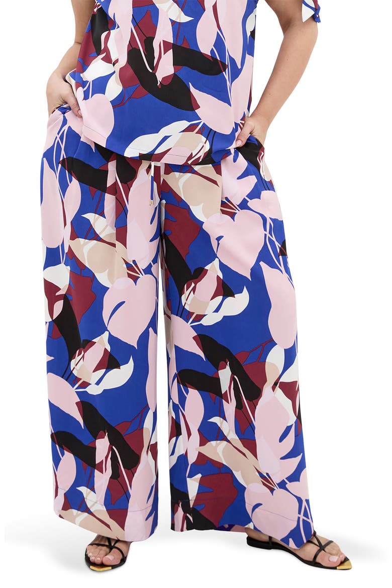 Wild Fern Printed Wide Leg Pants, Main, color, WILD FERN
