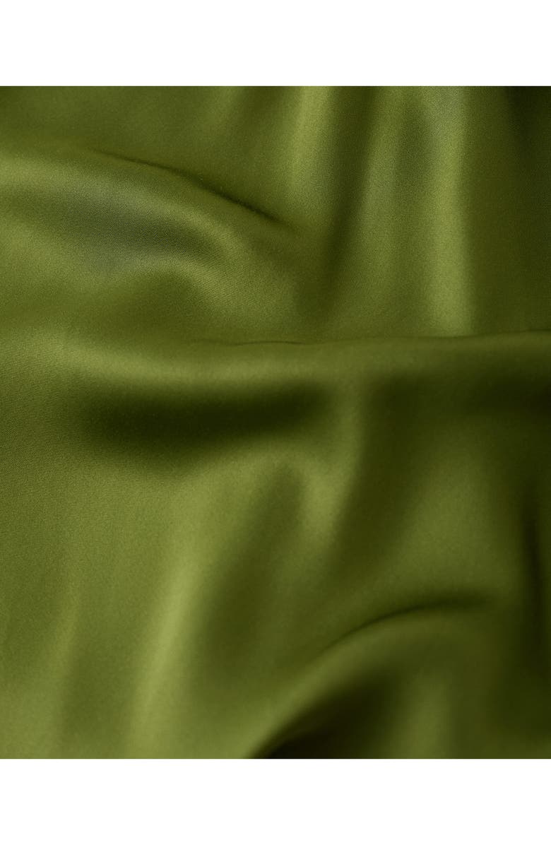 MANGO Vestido Victoria Satin Maxi Dress, Alternate, color, Green