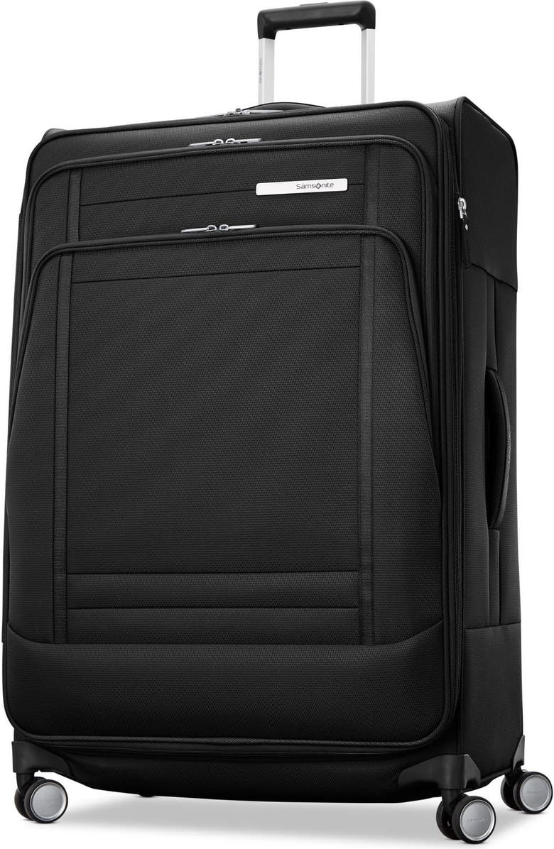 Samsonite UpLIFT Checked-Large 29-InchLightweight Softside Expandable Spinner, Main, color, Black