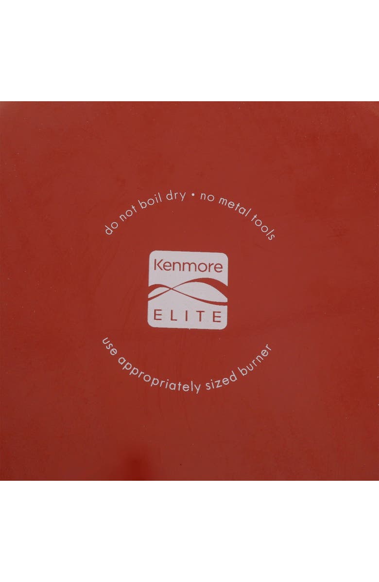Kenmore Elite Andover 10 Piece Nonstick Aluminum Cookware Set, Alternate, color, Red Gradient