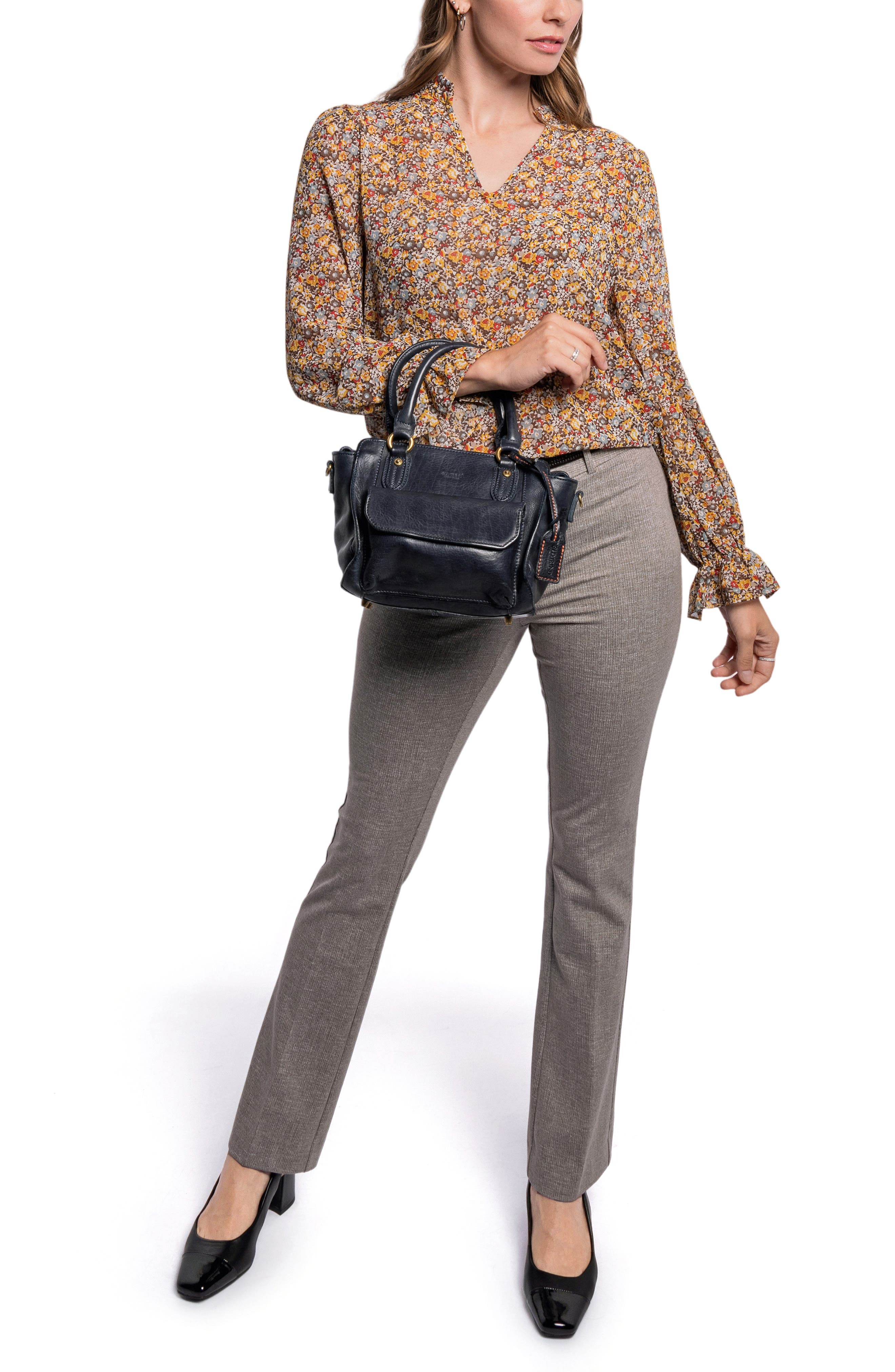 OLD TREND Pansy Mini Satchel Bag, Alternate, color, Navy