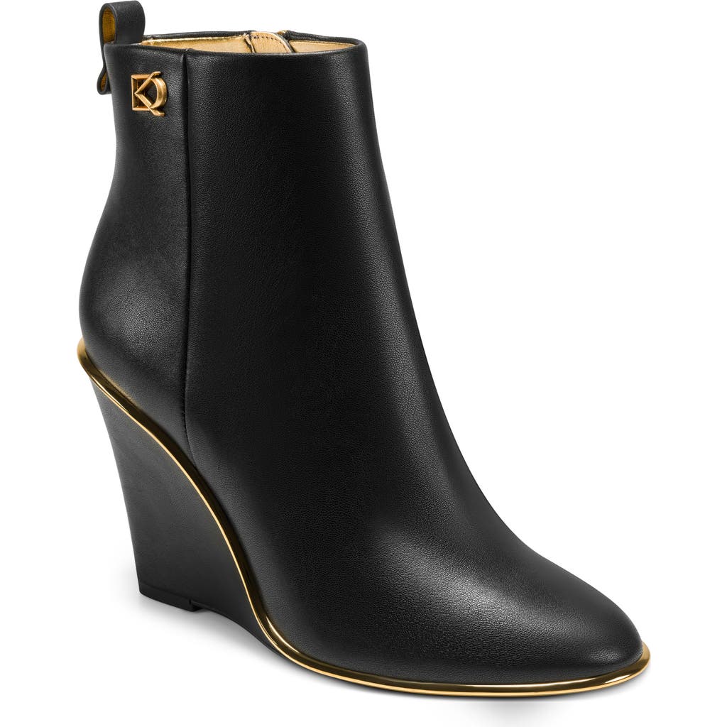 Donna Karan New York Donna Wedge Bootie In Black