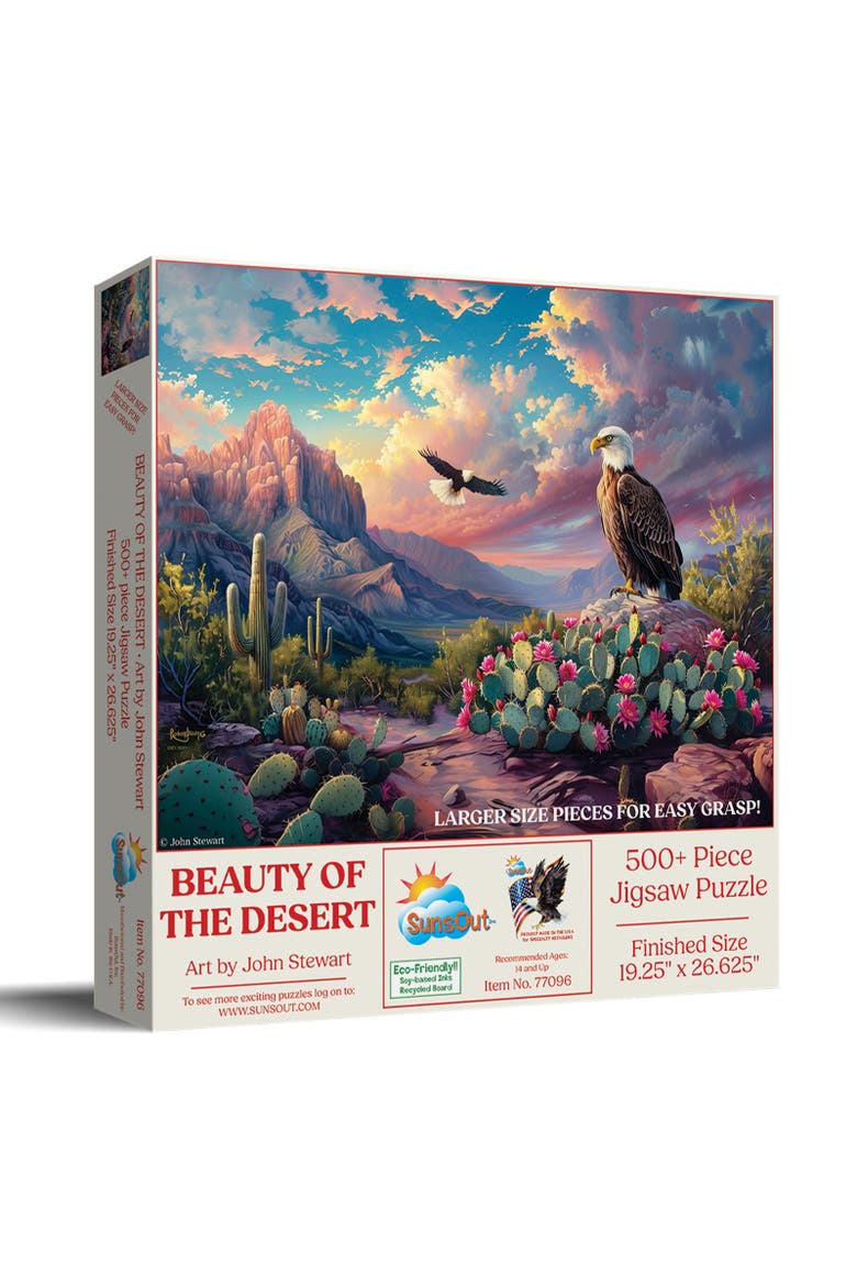 Beauty of the Desert 500 piece Jigsaw Puzzle for Adults Large Pieces, Main, color, Multicolor