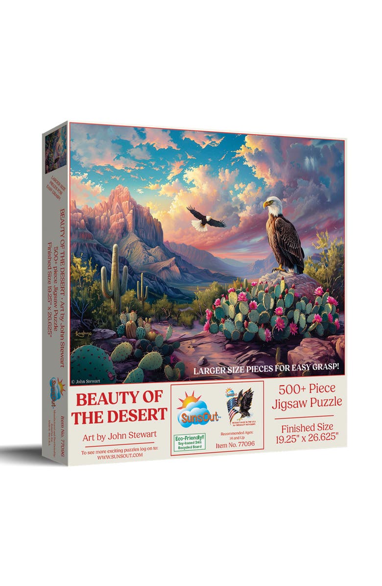 Sunsout Beauty of the Desert 500 piece Jigsaw Puzzle for Adults Large Pieces, Main, color, Multicolor