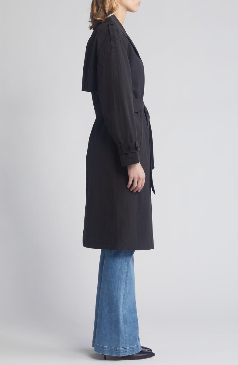 BCBGMAXAZRIA Double Breasted Packable Trench Coat, Alternate, color, 