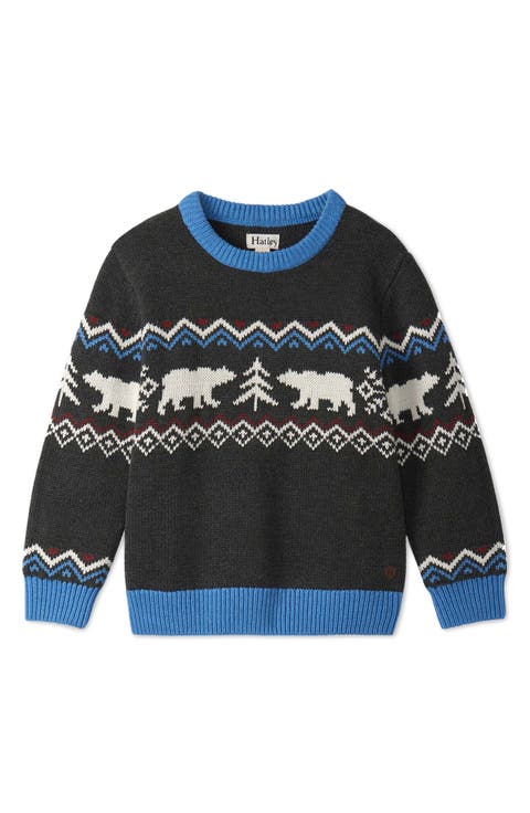 Kids' Polar Bear Crewneck Sweater (Toddler & Little Kid)
